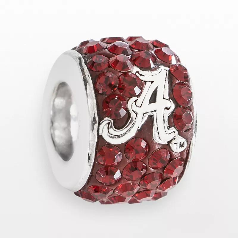 LogoArt Alabama Crimson Tide Sterling Silver Crystal Logo Bead, Womens, Red Product Image