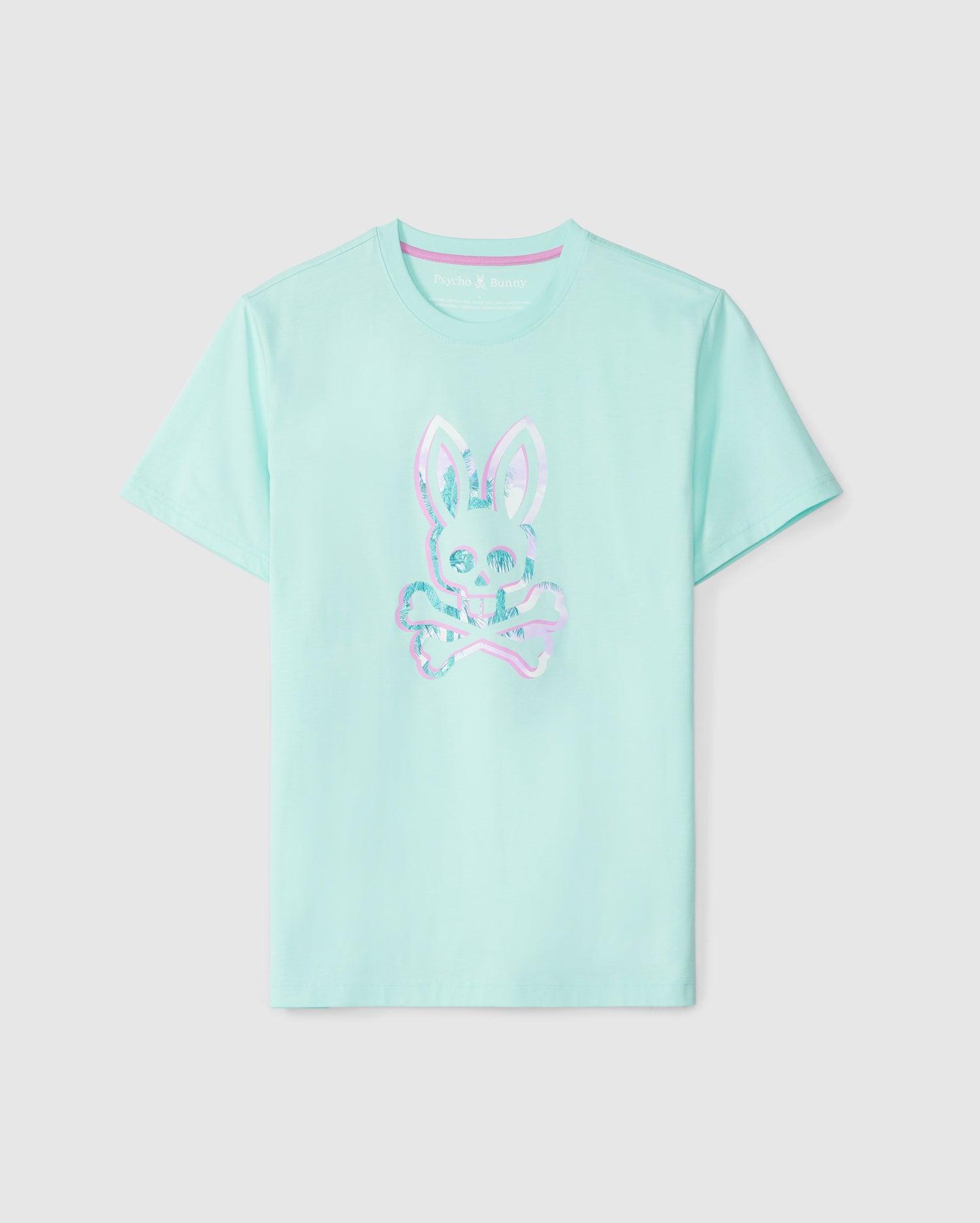 Psycho Bunny Men's Leonard Graphic Tee 335 BEACH GLASS Product Image