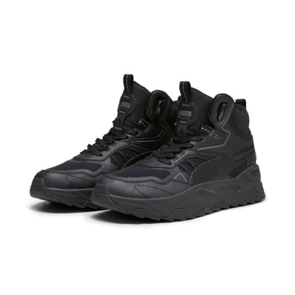 PUMA Trinity Mid Hybrid Men's Sneakers in Black/Cool Dark Grey Product Image