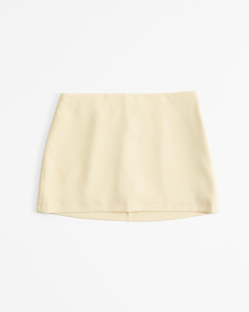 Mid Rise Tailored Mini Skort Product Image