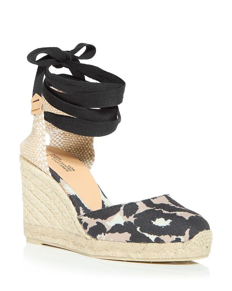 Castaner x Diane Von Furstenberg Womens Carina Ankle Tie Espadrille Wedge Sandals product image