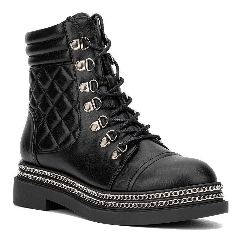 New York & Company Katelynn Womens Chain-Link Ankle Boots Product Image