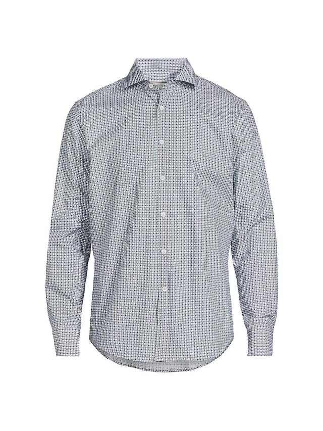 Mens Geometric Print Sport Shirt Product Image