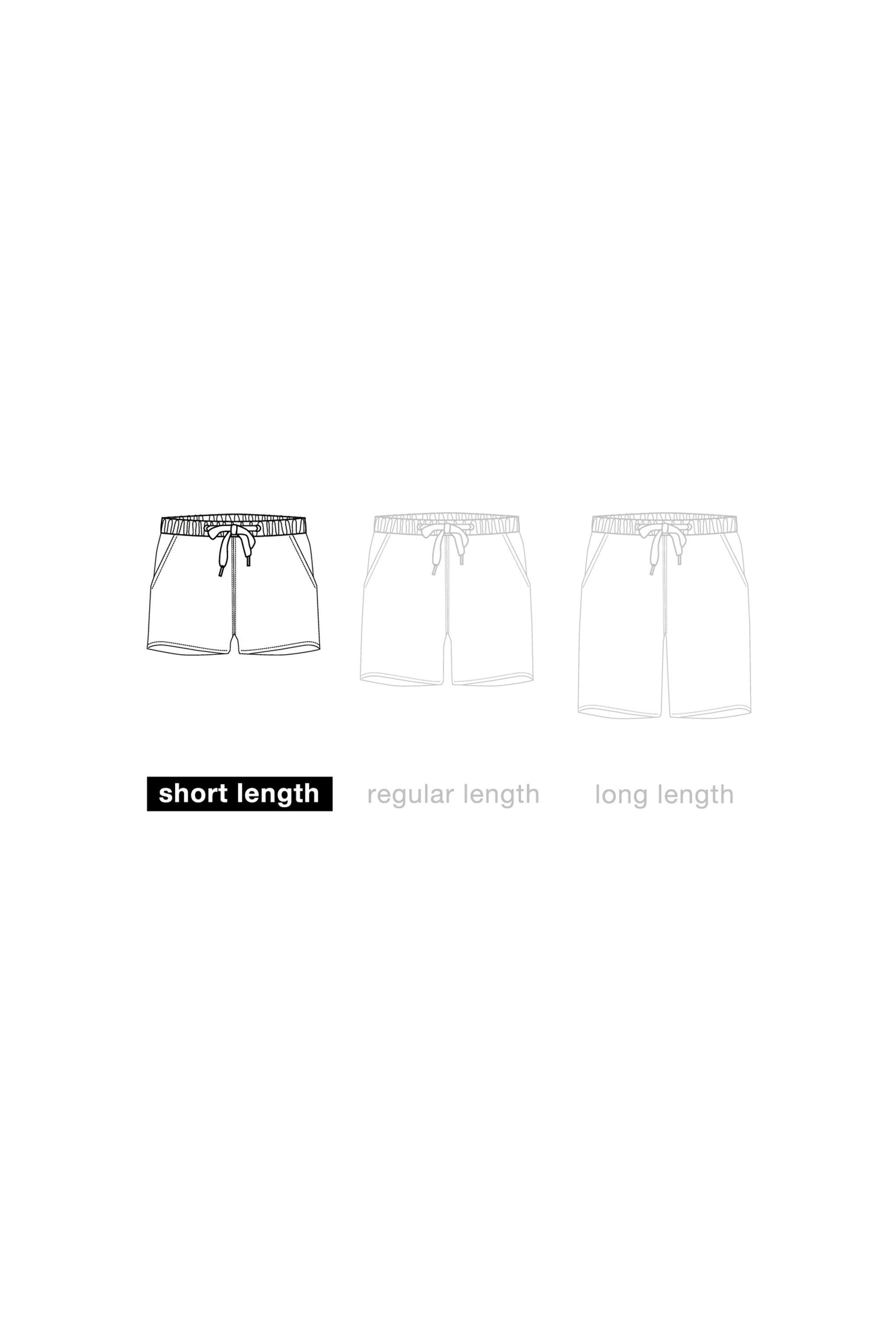 SHORT SWIMMING TRUNKS WITH LETTERS Product Image