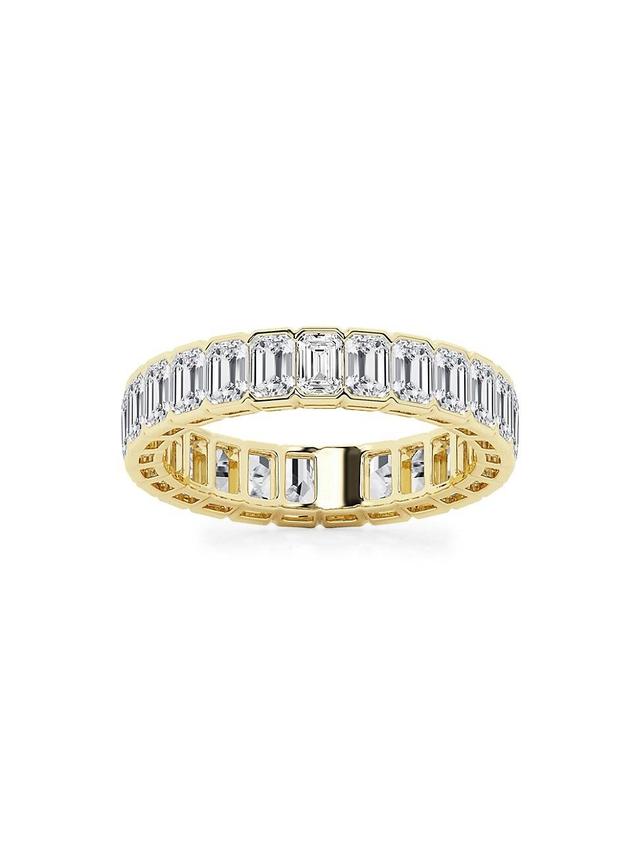 Womens 14K Yellow Gold & Emerald-Cut Lab-Grown Diamond Eternity Band/2.00-5.00 TCW Product Image