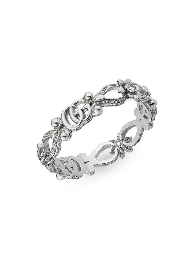 Womens Flora 18K White Gold & Diamond Ring Product Image