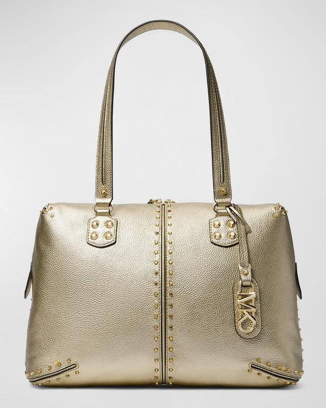 Astor Large Studded Leather Tote Bag Product Image