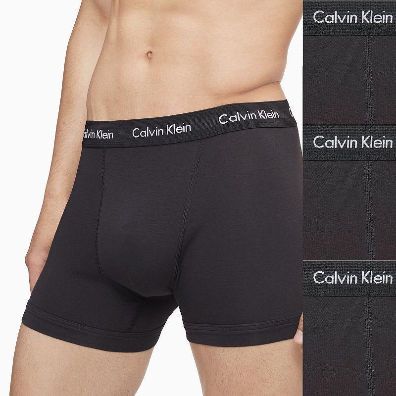 Calvin Klein Cotton Stretch Solid Boxer Briefs 3 Product Image