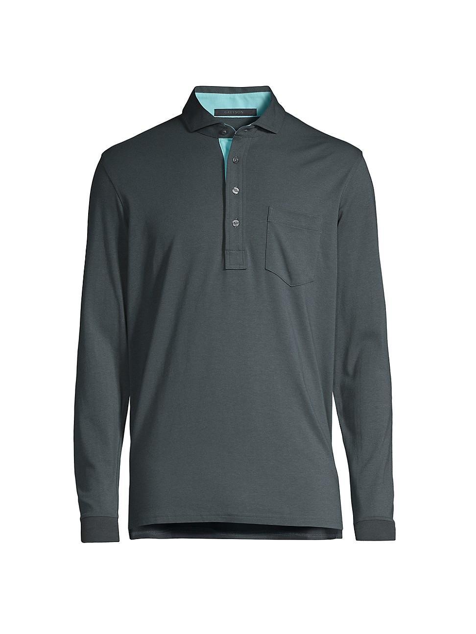 Mens Modern Apache II Long-Sleeve Polo Product Image