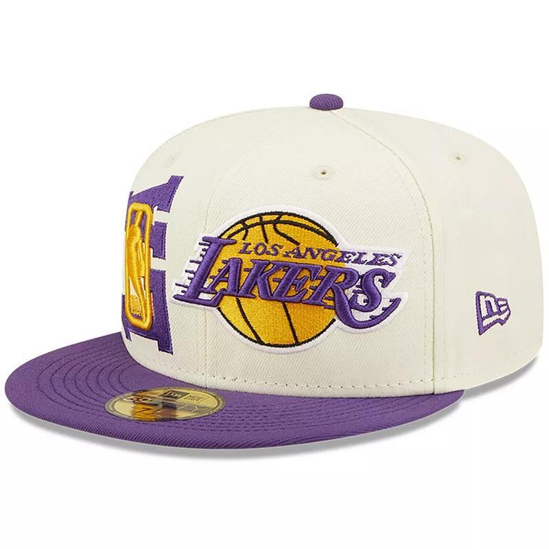 Mens New Era Cream Los Angeles Lakers 2022 NBA Draft 59FIFTY Fitted Hat Product Image