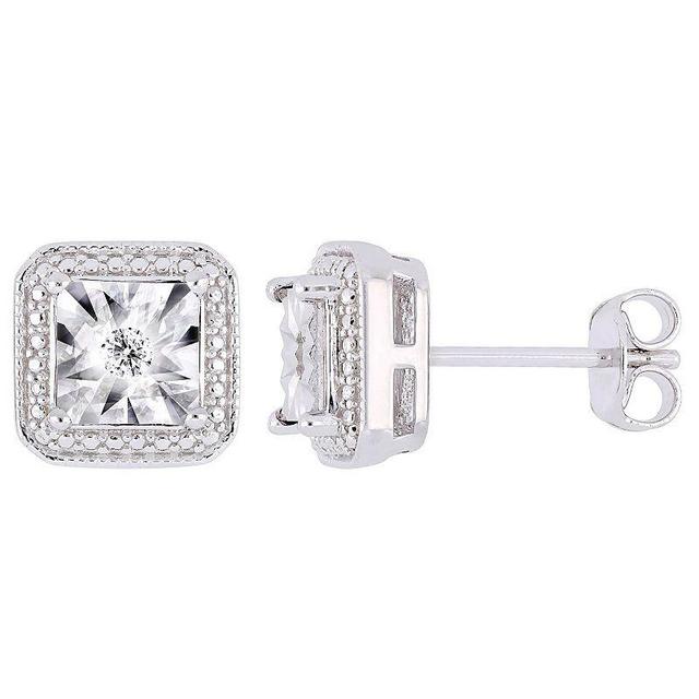 Stella Grace Sterling Silver Diamond Accent Stud Earrings, Womens Product Image