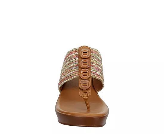 Lauren Blakwell Womens Mahogany Wedge Sandal Product Image