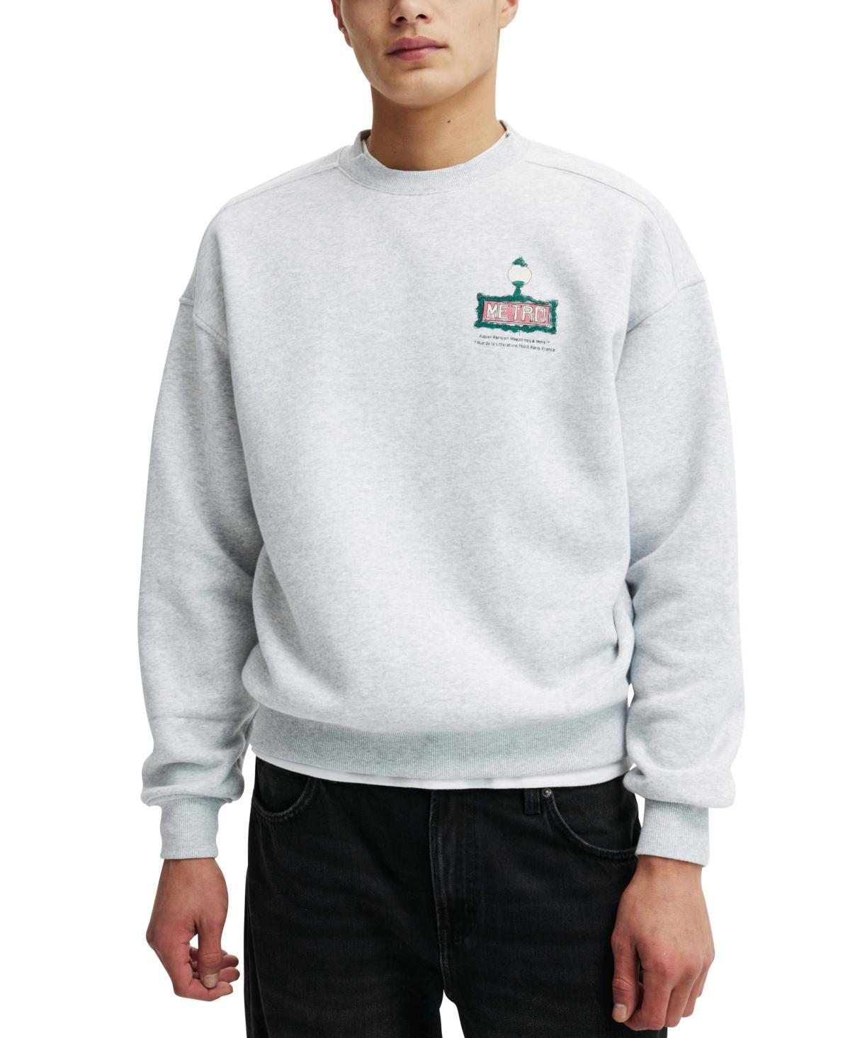 Cotton On Mens Box Fit Graphic Crew Sweater Product Image