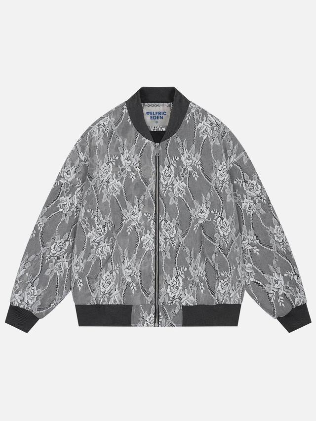 Aelfric Eden Lace Flower Bomber Jacket Product Image