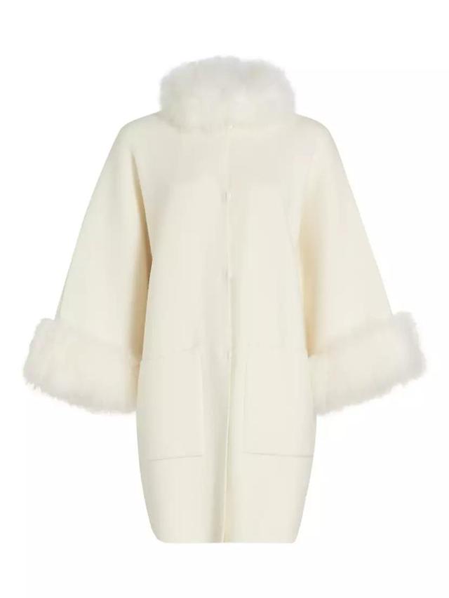 Cashmere Shearling-Trimmed Coat Product Image