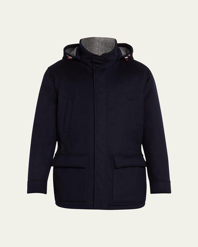 Men's Cashmere Zip Parka  Product Image