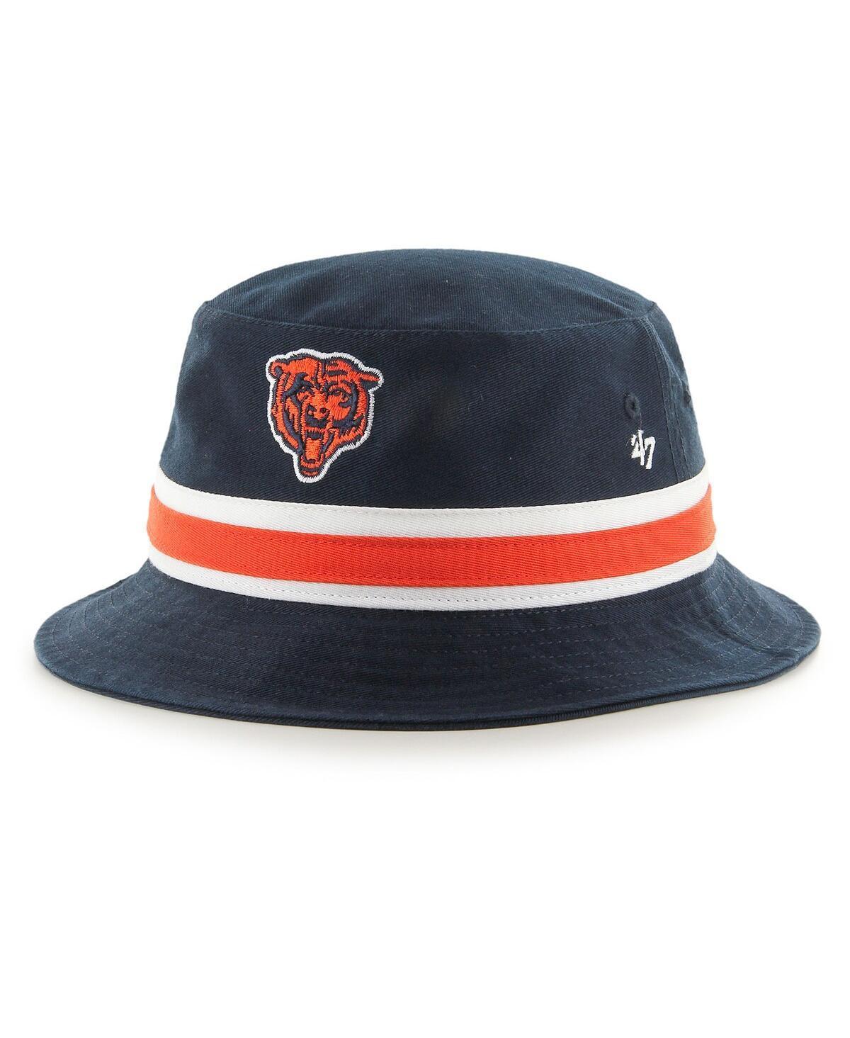 Mens 47 Chicago Bears Striped Bucket Hat, Blue Product Image