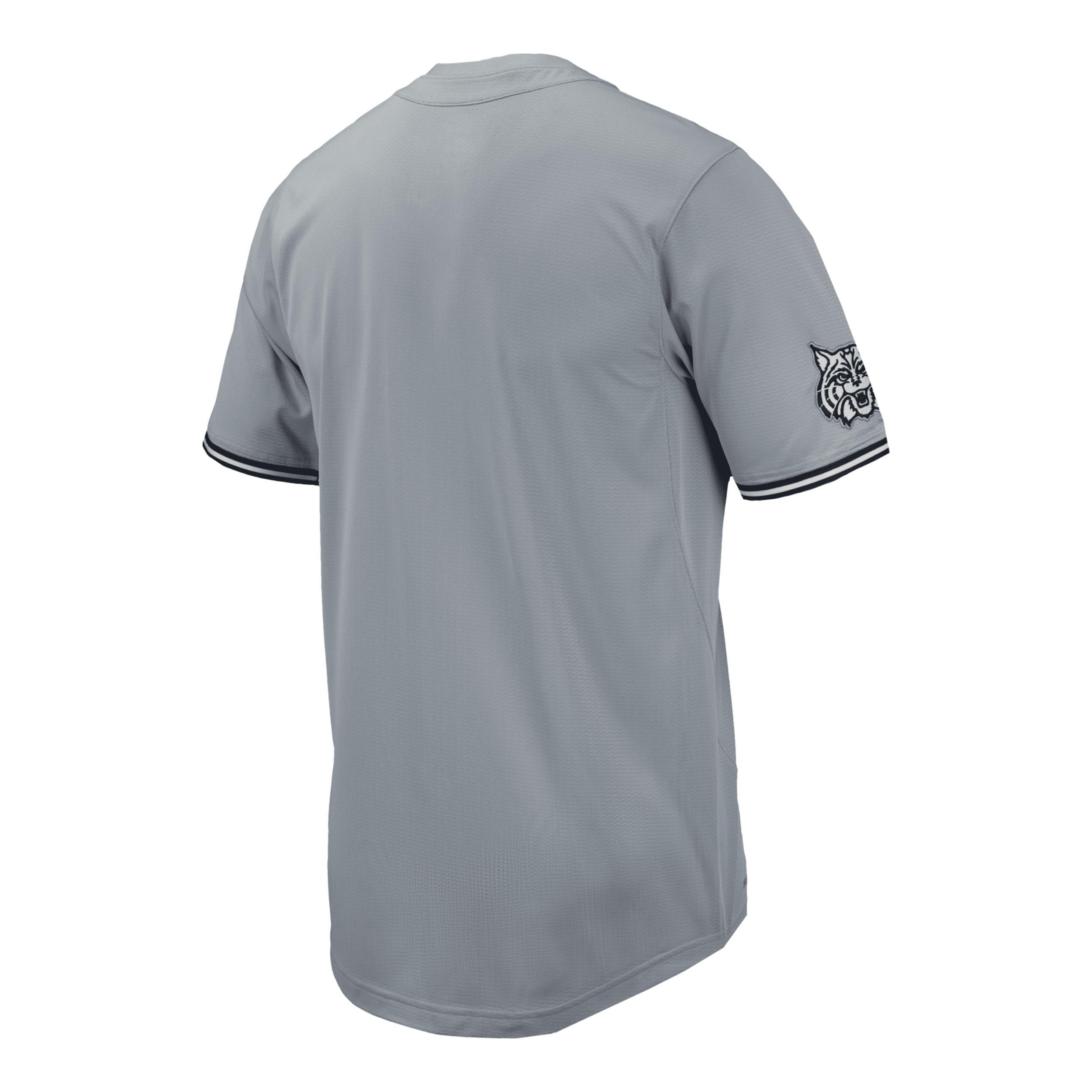 Mens Nike Gray Arizona Wildcats Replica Full-Button Baseball Jersey Product Image