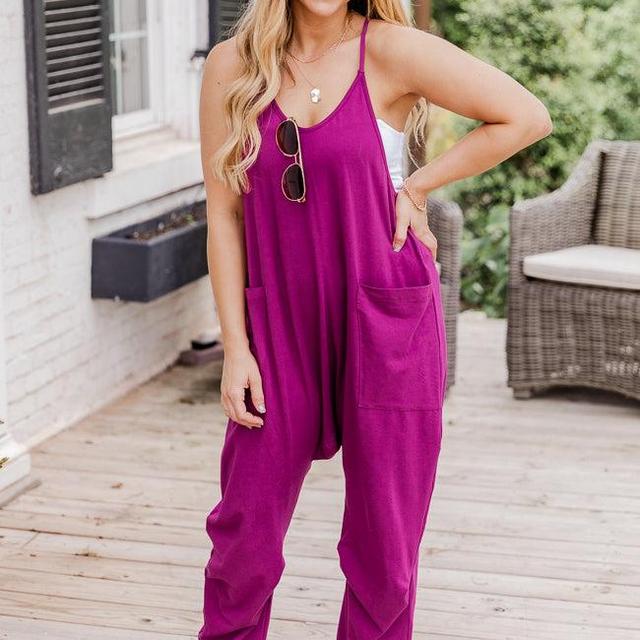 Day In The Life Magenta Jumpsuit FINAL SALE Product Image