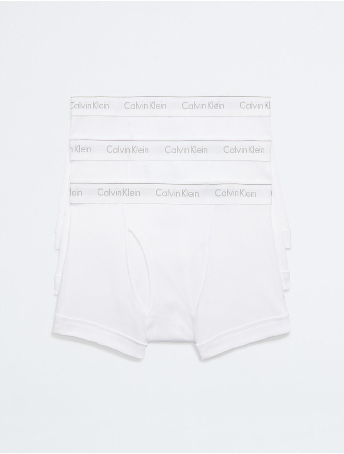 Calvin Klein Mens Cotton Classics 3-Pack Trunk - White - XXL Product Image