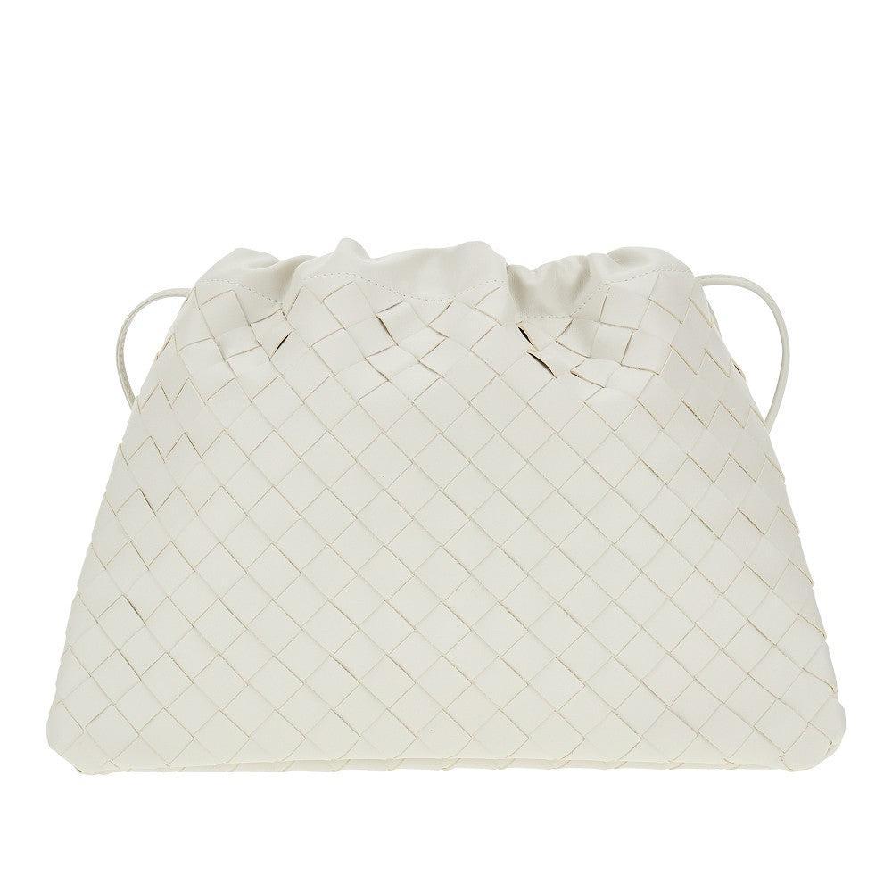 BOTTEGA VENETA Media Clutch Bag In White Product Image