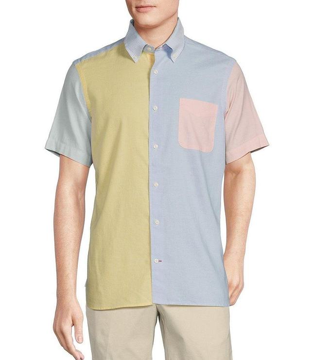 Cremieux Blue Label Multicolor Oxford Short Sleeve Woven Shirt Product Image