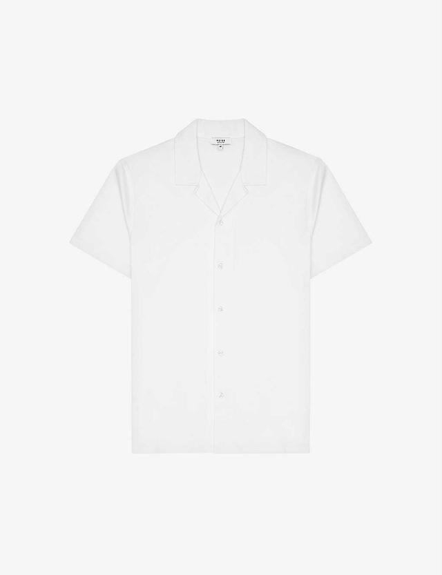 REISS Caspa Regular-fit Cotton Shirt In Caspawhite Product Image