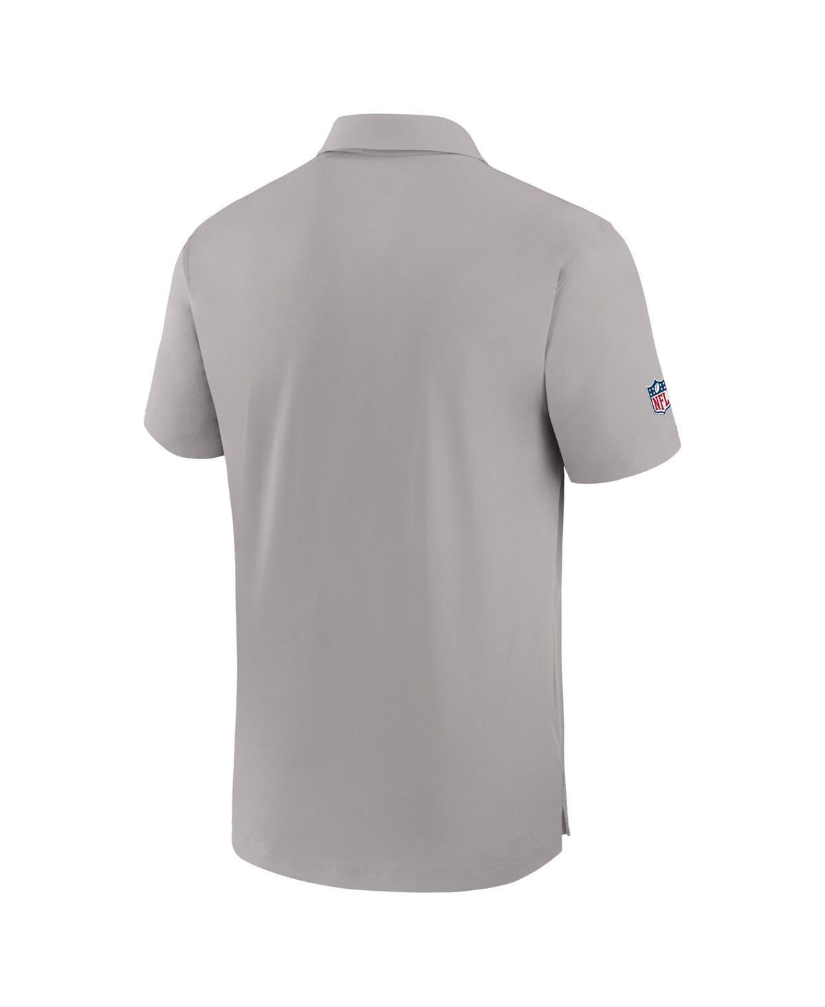 NIKE Cleveland Browns Sideline Coach Menâs  Men's Dri-fit Nfl Polo In Grey Product Image