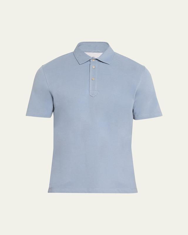 Mens Cotton Pique Polo Shirt Product Image