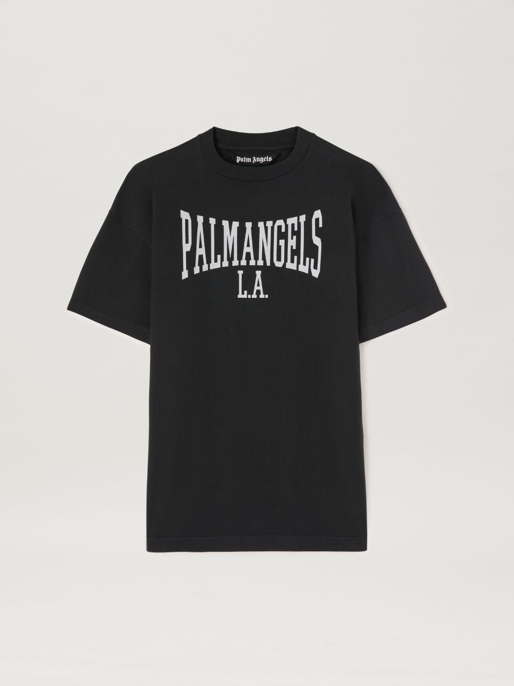 College T-Shirt in black  - Palm Angels® Official  Product Image