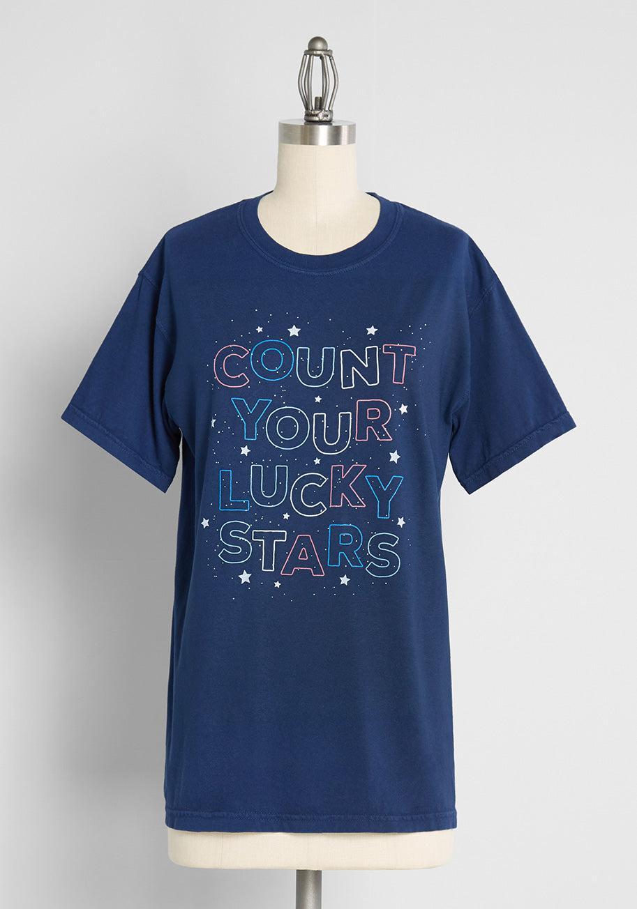 Count Your Lucky Stars Graphic Tee Product Image