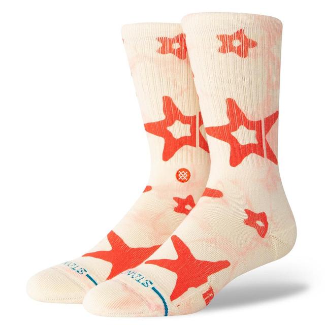 Stance Starry Eyed Crew Socks - Cream Product Image