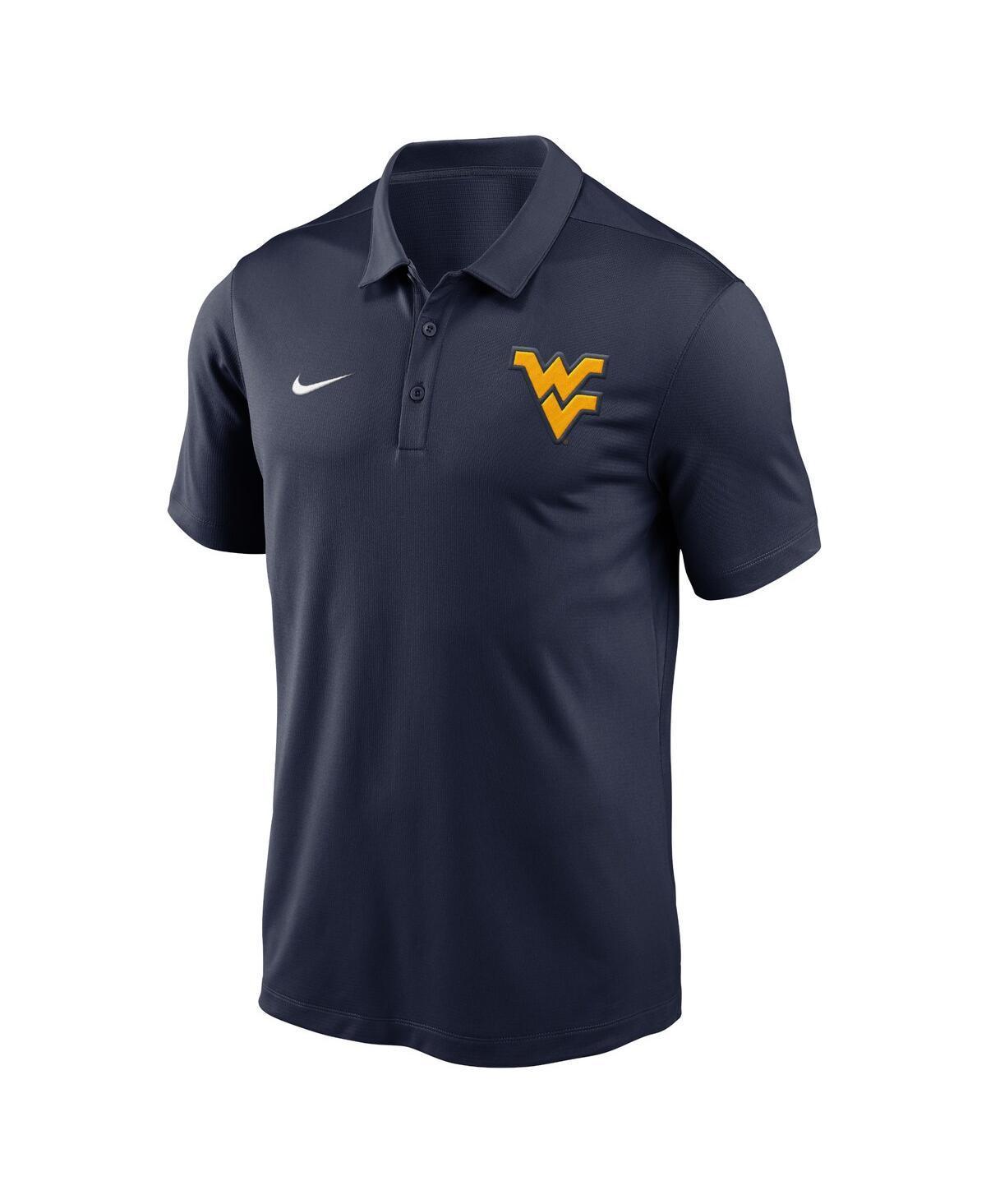 NIKE Men's Navy West Virginia Mountaineers Primetime Evergreen Franchise Performance Polo Shirt Product Image