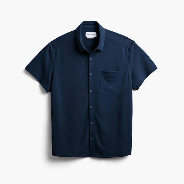 Navy Men's Apollo Short Sleeve Sport Shirt Product Image