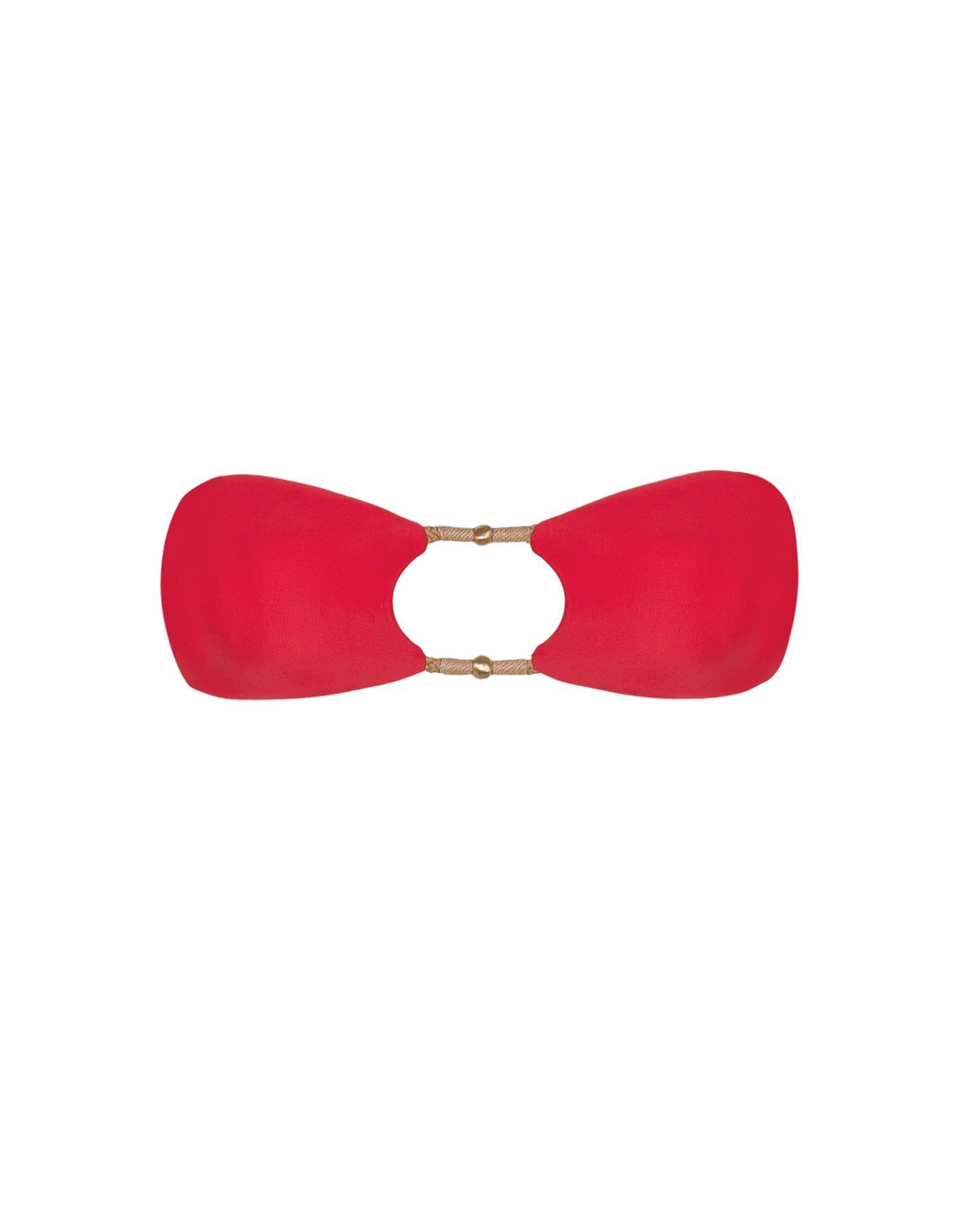 Layla Bandeau Top - Red Poppy Product Image