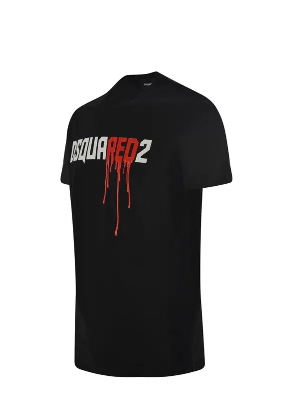 DSQUARED2 Logo-print Cotton T-shirt Product Image