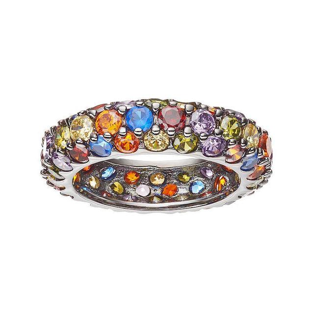 Sophie Miller Lab-Created Blue Spinel & Cubic Zirconia Ring, Womens Multicolor Product Image