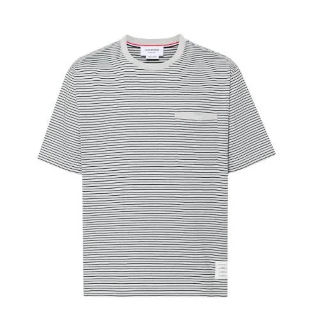 Stripe T-shirt In Blue Product Image