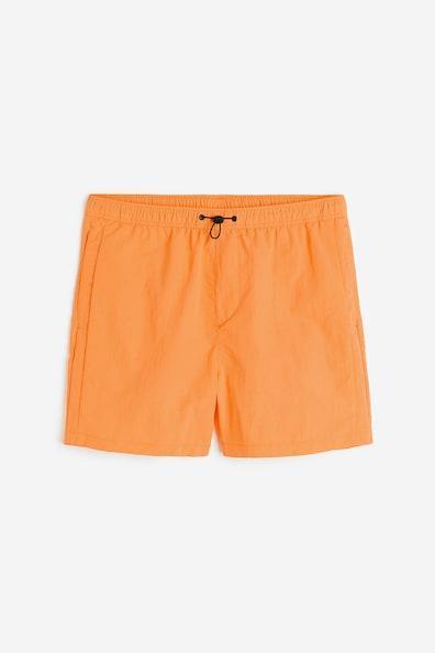 H & M - Regular Fit Nylon Shorts - Orange Product Image