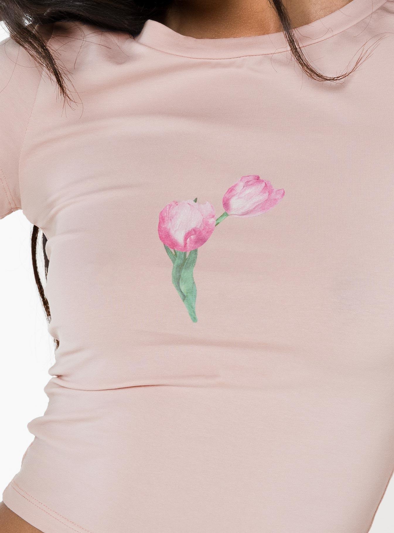 Tulips Tee Pink Product Image