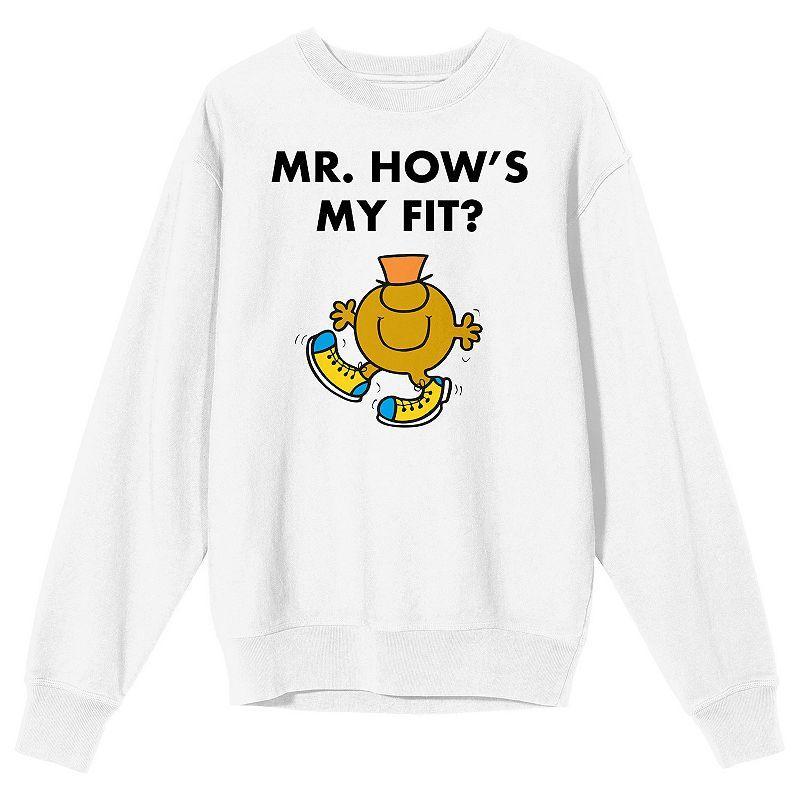 Mens Mr. Men And Little Miss Meme Mr. Hows My Fit Long Sleeve Graphic Tee Product Image