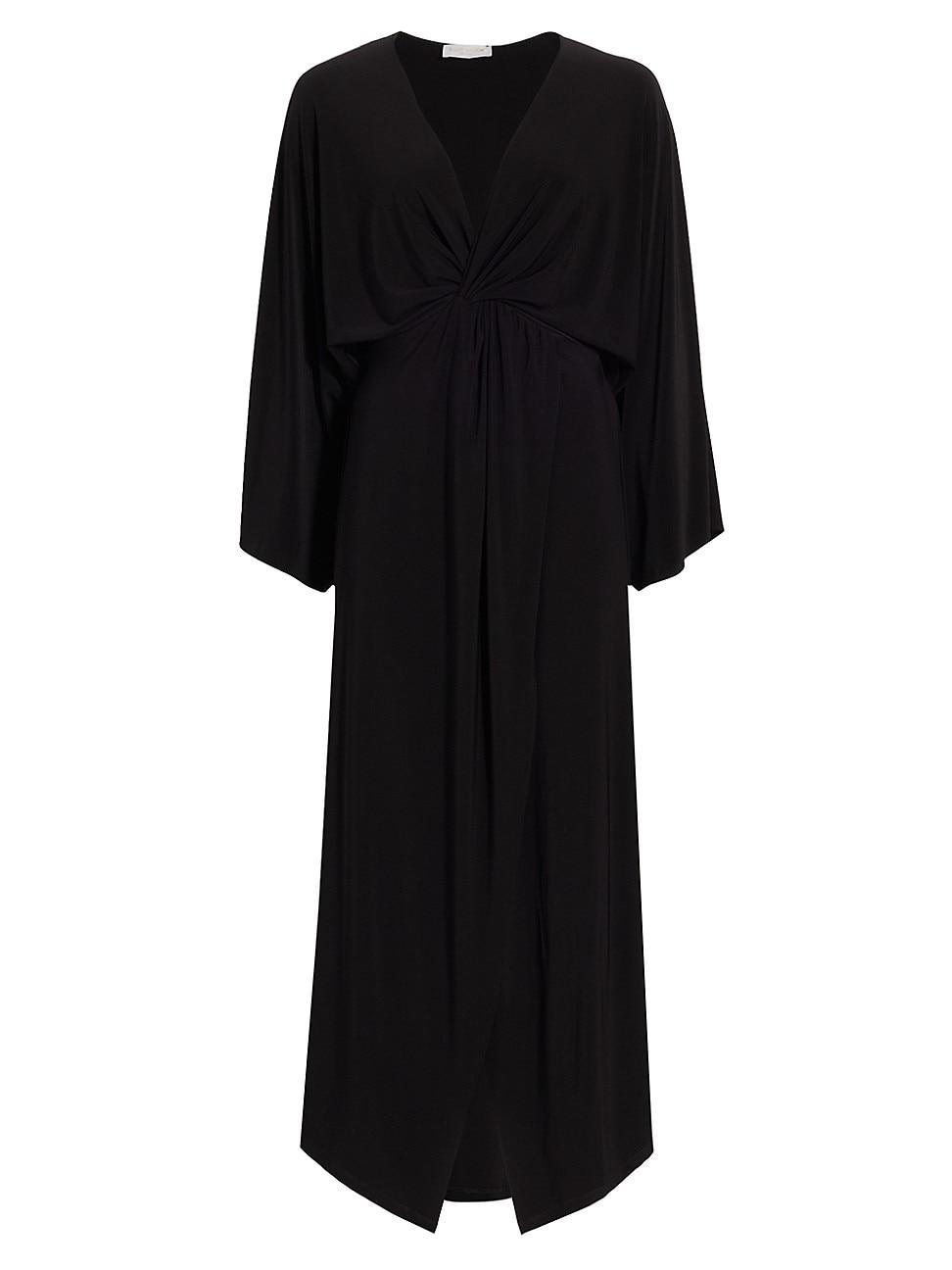 Womens Samra Draped Wrap-Effect Midi-Dress Product Image