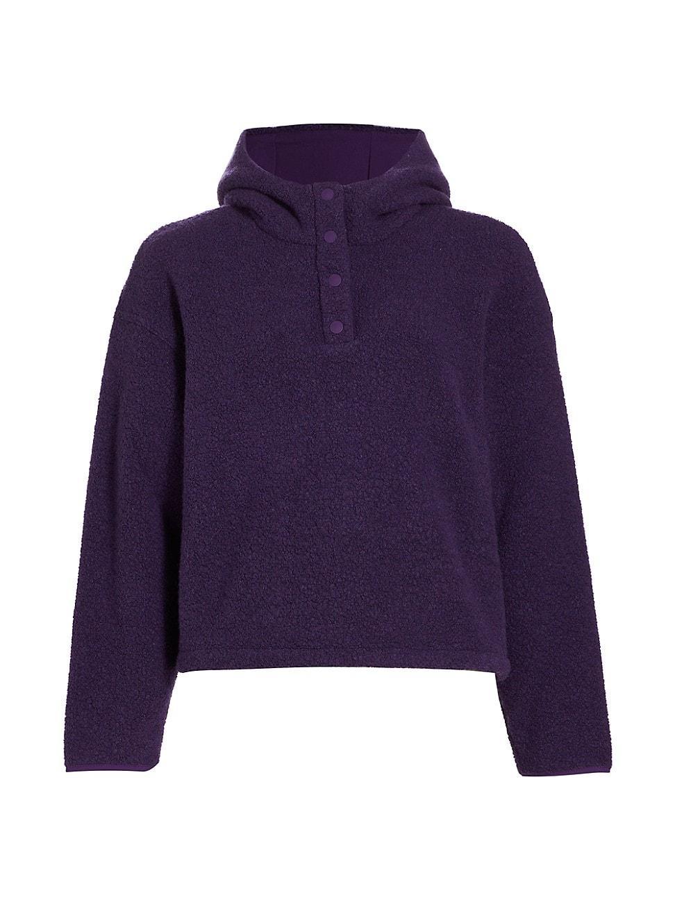 Outdoor Voices MegaFleece Wool Blend Crop Hoodie Product Image