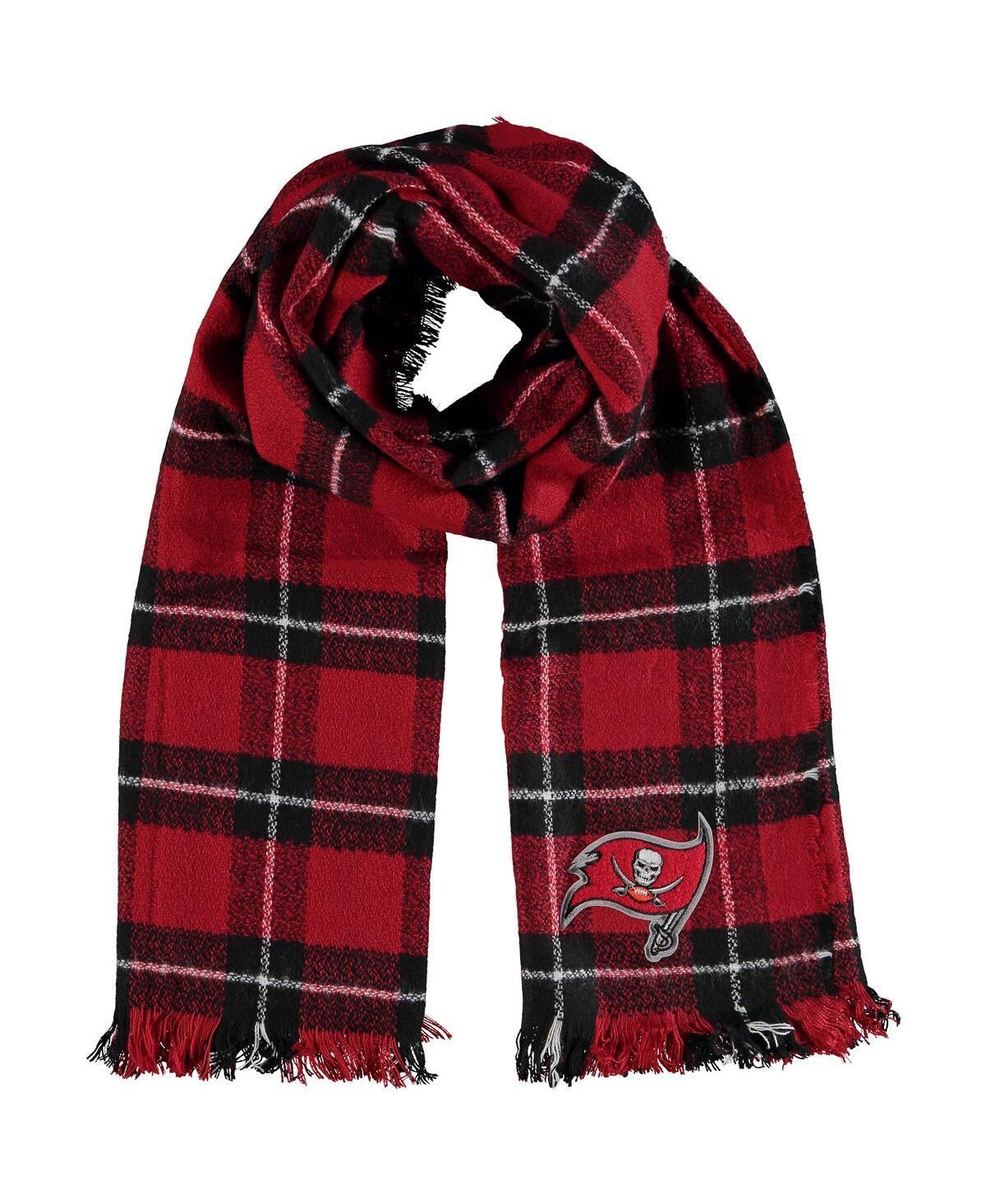 Womens Little Earth Tampa Bay Buccaneers Plaid Blanket Scarf Product Image