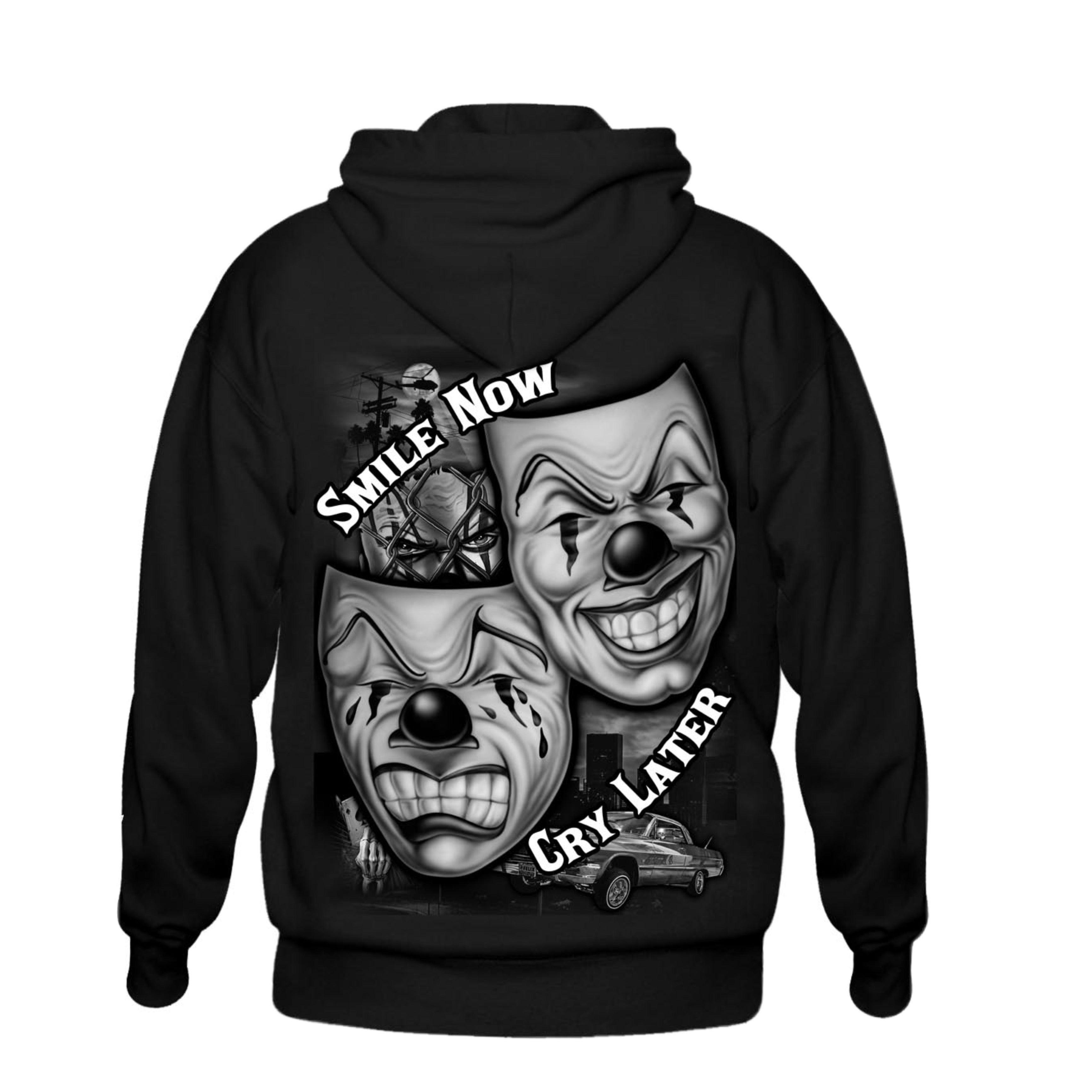 TFashion Graphic Hoodie - Smile Now Cry Later Male Product Image