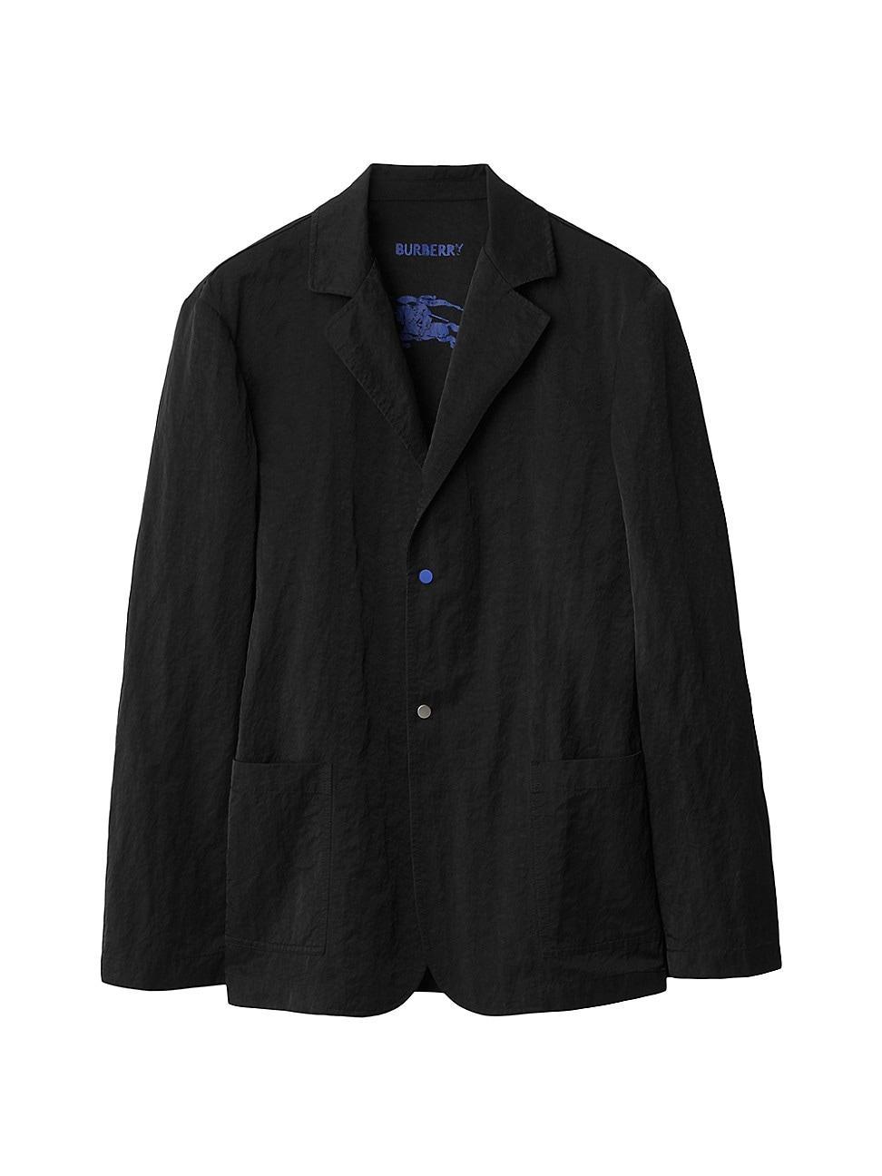 Mens Woven Single-Breasted Blazer Product Image