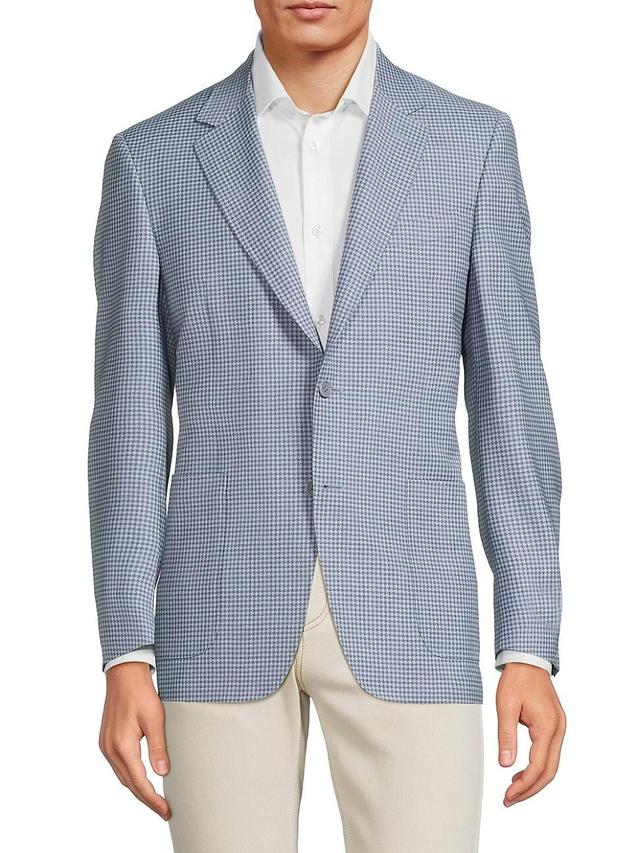 Mens Venezia Houndstooth Wool Two-Button Sport Coat Product Image