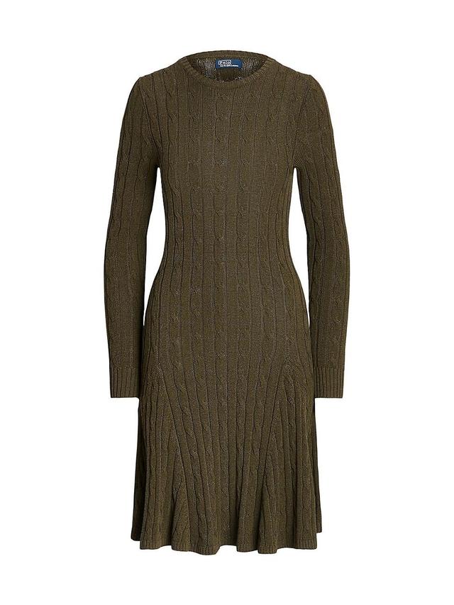 Cable-Knit Sweater Dress Product Image