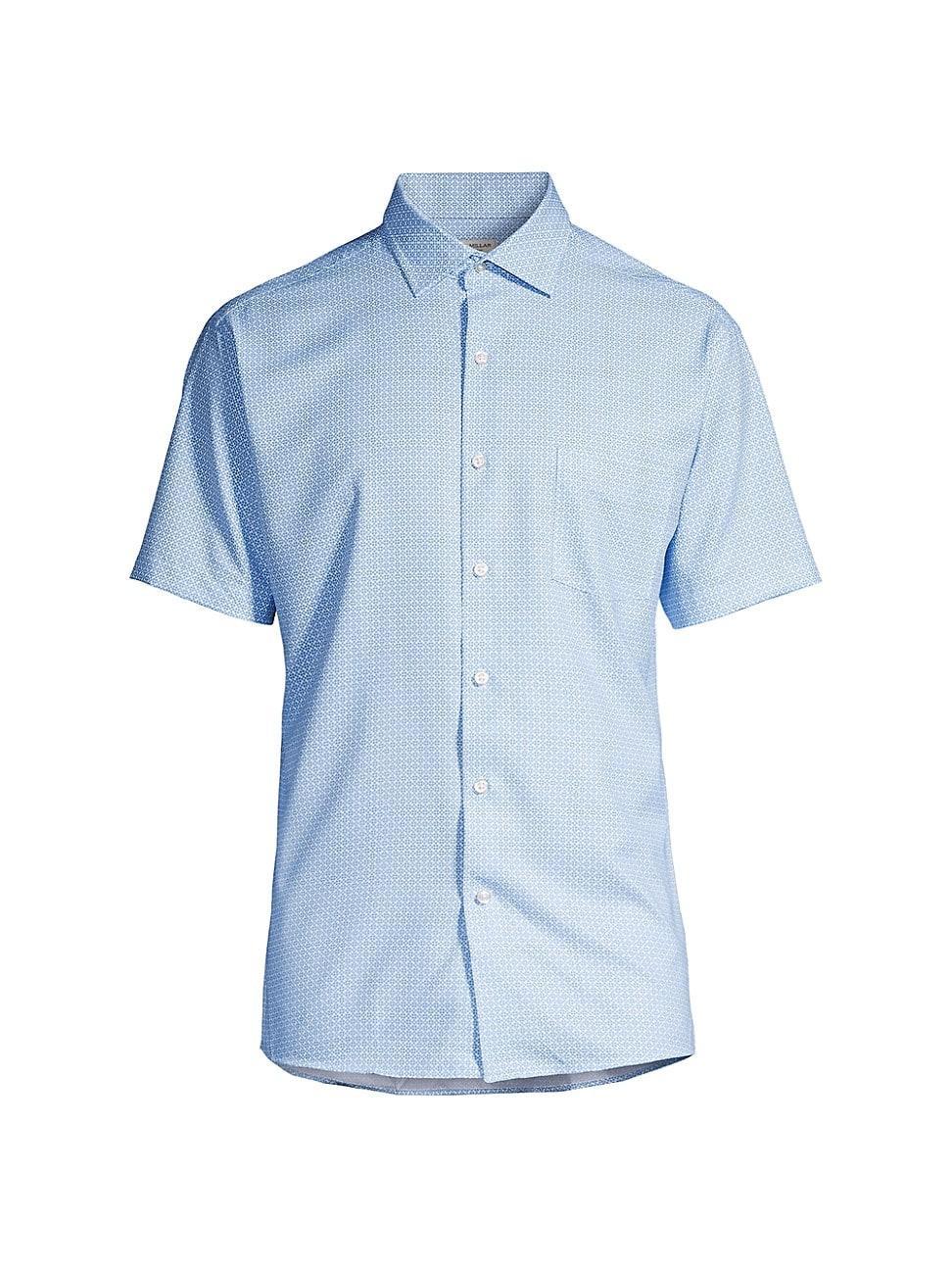 Mens Crown Geo Petals Performance Poplin Sport Shirt Product Image