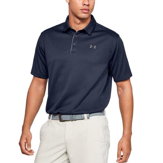 Mens Under Armour Tech Polo Red Product Image